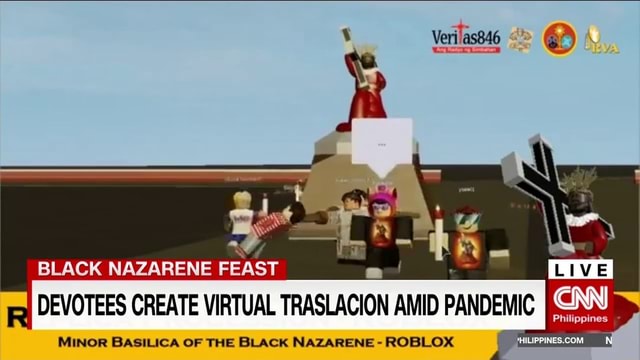 R Devotees Create Virtual Traslacion Amid Pandemic Ilippines Minor Basilica Of The Black Nazarene Roblox - guy fieri roblox