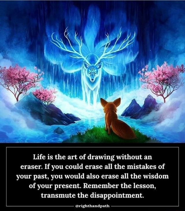 Life is the art of drawing without an eraser. If you could erase all ...