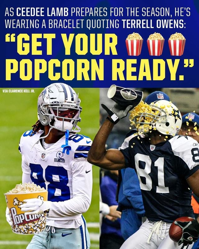 Cowboys WR CeeDee Lamb channels Terrell Owens entering Year 2: 'Get your  popcorn ready'