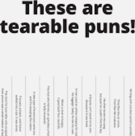These are tearable puns! - iFunny Brazil