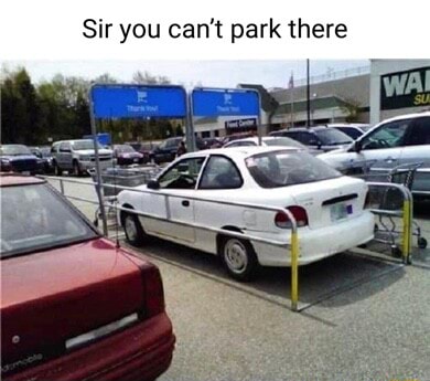 Sir you can't park there - iFunny