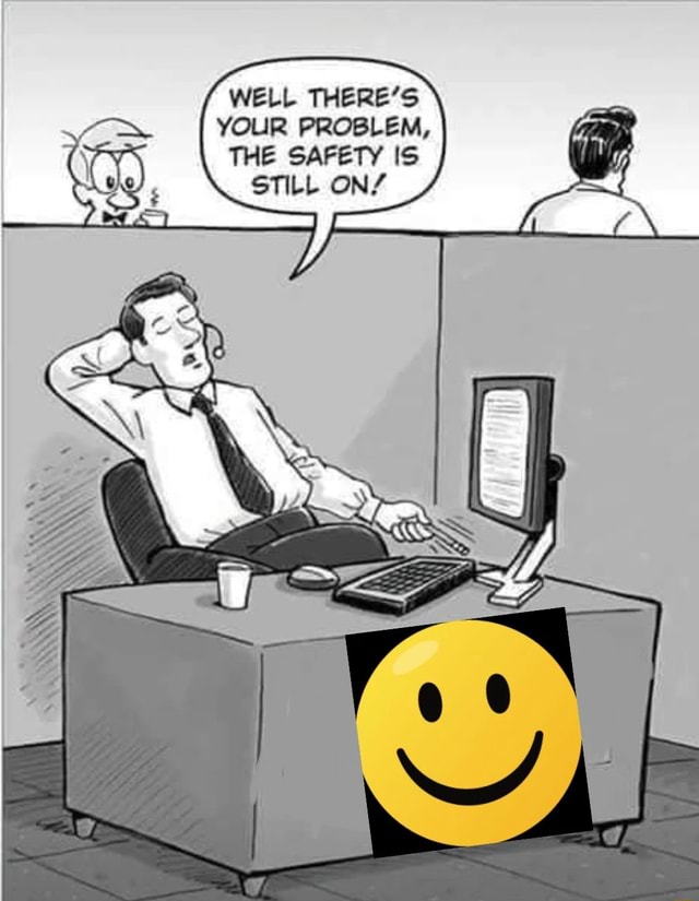 WELL THERES YOUR PROBLEM, THE SARETY - iFunny