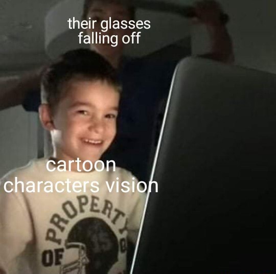 Their Glasses Falling Off Cartoon Characters Vision Ifunny