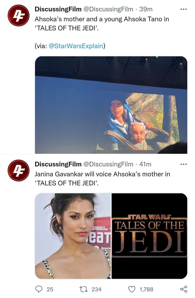 DiscussingFilm DiscussingFilm Ahsoka's mother and a young Ahsoka Tano