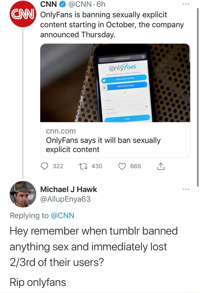 Cnn Cnn Onlyfans Is Banning Sexually Explicit Content Starting In