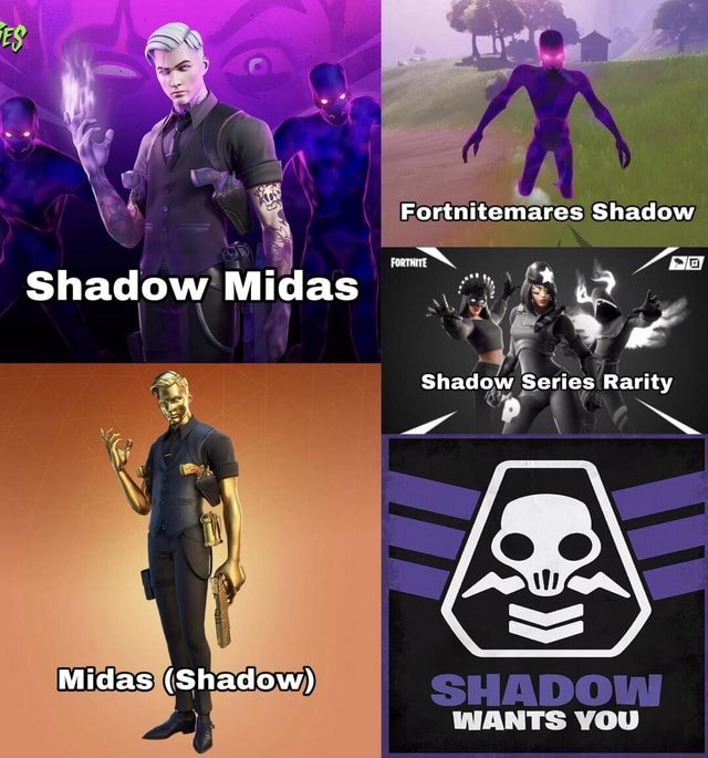 Fortnitemares Shadow Shadow Midas Shadow Series Rarity Midas (Shadow ...