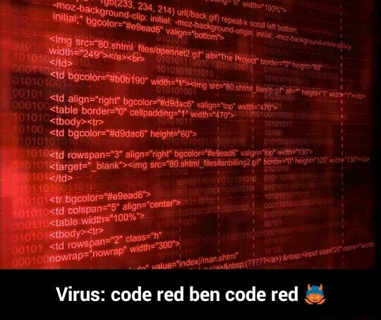 Virus Code Red Ben Code Red