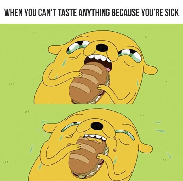 WHEN YOU CAN’T TASTE ANYTHING BECAUSE YOU’RE SICK - iFunny