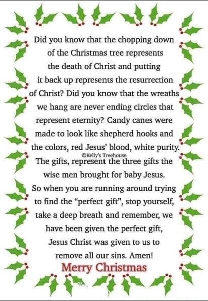 Did you know that the chopping down of the Christmas tree represents ...