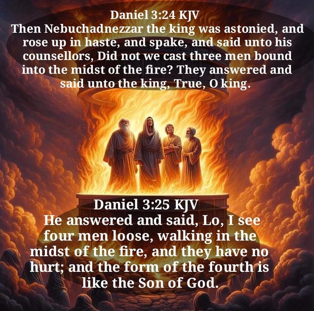 Daniel KJV Then Nebuchadnezzar the king was astonied, and rose up in ...