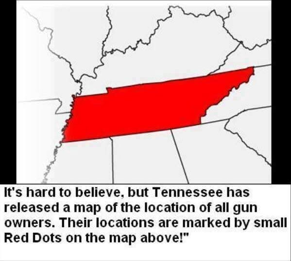 It's Hard To Believe, But Tennessee Has Released A Map Of The Location 