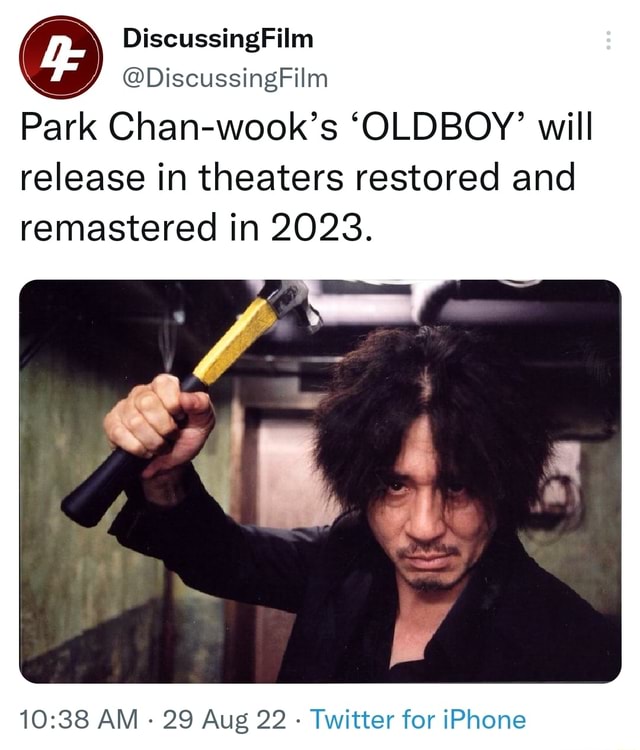 Discussing Film bDiscussingFilm Park Chanwook's 'OLDBOY' will release