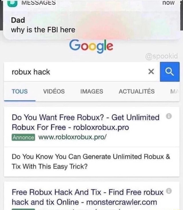 Dad Do You Want Free Robux Get Unlimited Robux For Free Robloxrobux Pro Do You Know You Can Generate Unlimited Robux Tix With This Easy Trick Free Robux Hack And - hack infinitos robux