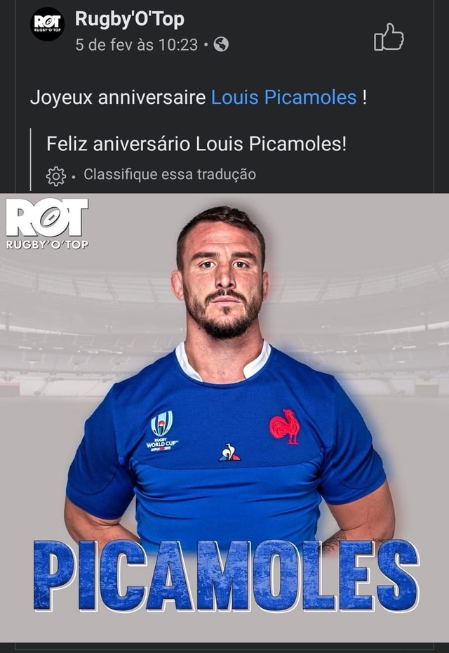 Ror Rugby O Top 5 De Fev As Joyeux Anniversaire Louis Picamoles Feliz Aniversario Louis Picamoles Dop Classifique Essa Traducao Rugbyco Top