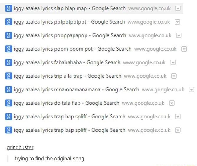 Iggy Azalea Lyrics Pbtpbtpbtpbt Google Search Www Google Couk Ggy Azalea Lyrics Slap Blap Map Google Search Www Google Couk X Iggy Azalea Lyrics Pooppapapop Goog E Search Www Gºogle Co Uk 3 Iggy Azalea