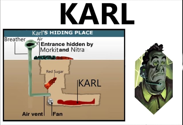 Karl HIDING PLACE Breather, Entrance hidden by itand Nitra & L Abr vent -  iFunny