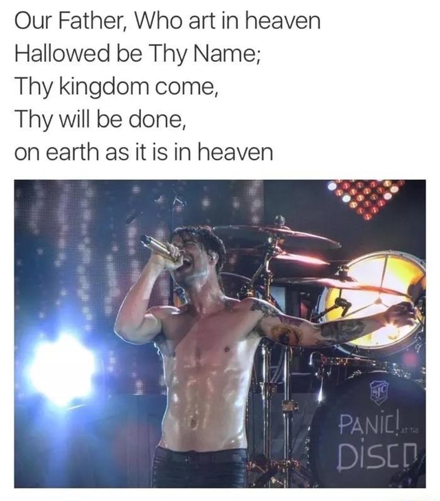 Our Father Who Art In Heaven Hallowed Be Thy Name Thy Kingdom Come Thy Will Be Done On Earth 