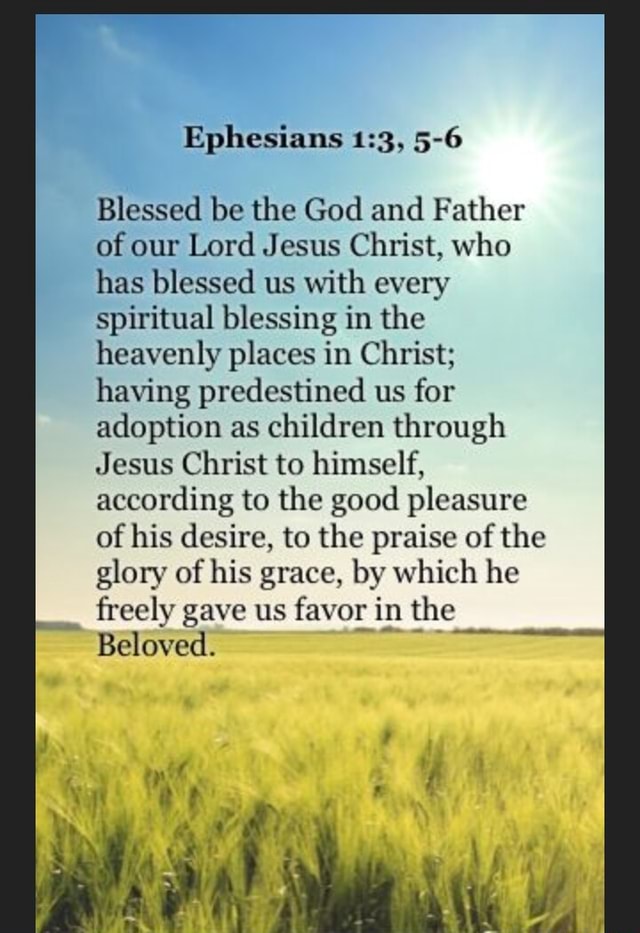 Ephesians 5-6 Blessed Be The God And Father Of Our Lord Jesus Christ ...