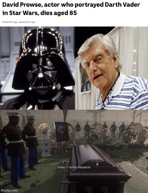 David Prowse, actor who portrayed Darth Vader in Star Wars, dies aged