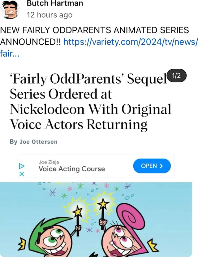 Butch Hartman 12 hours ago NEW FAIRLY ODDPARENTS ANIMATED SERIES ...