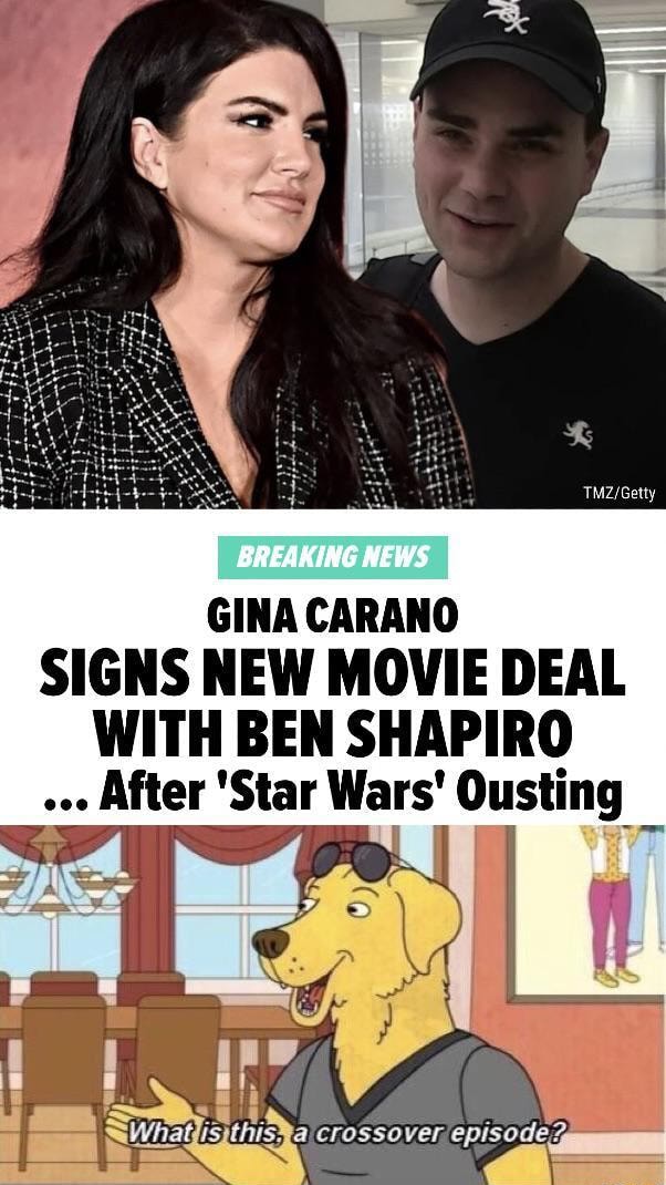 GINA CARANO SIGNS NEW MOVIE DEAL WITH BEN SHAPIRO After 'Star Wars