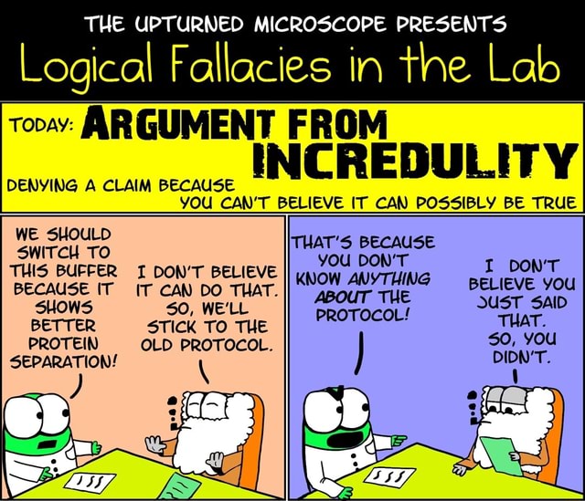 THE UPTURNED MICROSCOPE PRESENTS Logical Fallacies in the Lab topay ...