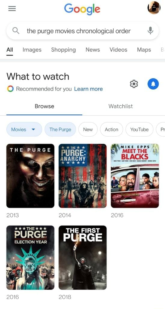 Ill the purge movies chronological order All Images Shopping News