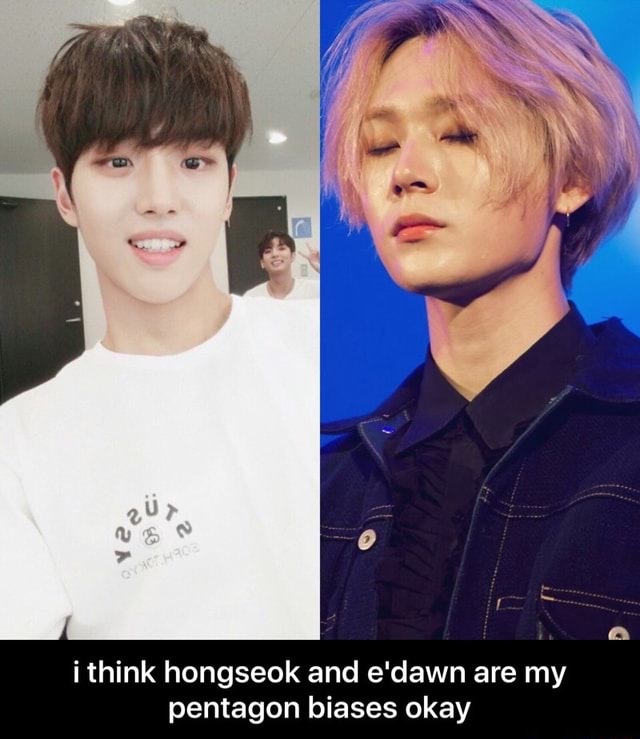 I Think Hongseok And E Dawn Are My Pentagon Biases Okay I Think Hongseok And E Dawn Are My Pentagon Biases Okay