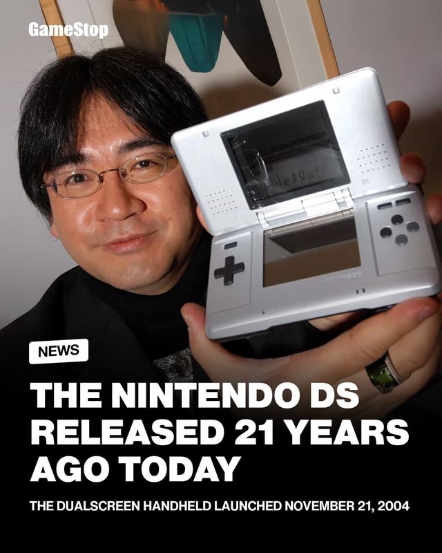 GameStop THE NINTENDO DS RELEASED 21 YEARS AGO TODAY THE DUALSCREEN ...
