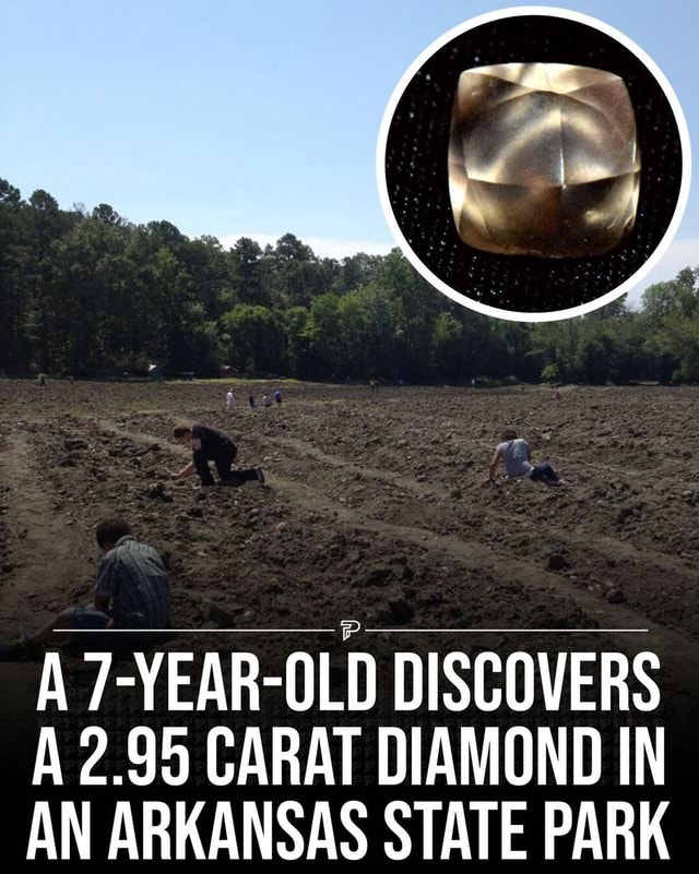 7-year-old girl finds large 2.95-carat diamond at Arkansas park