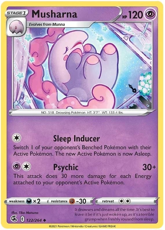 Sleep Inducer Switch I of your opponent's Benched Pokemon with their