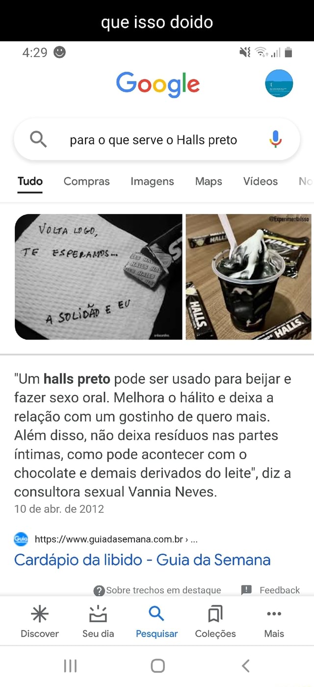 Bala halls preto