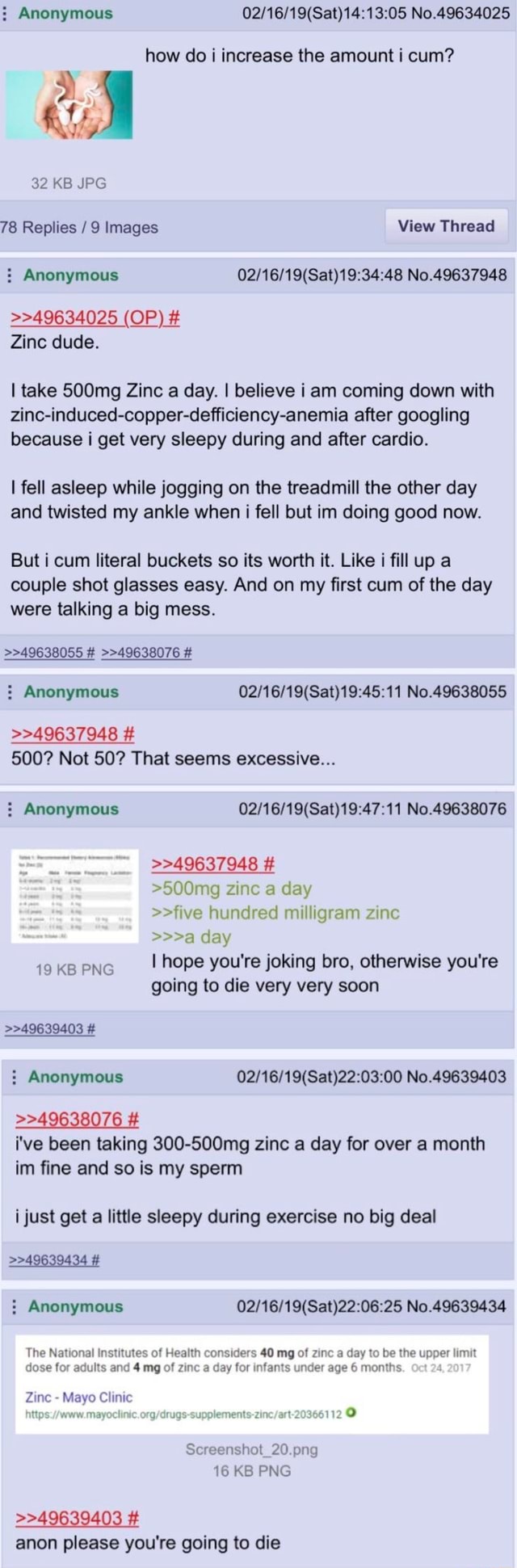 No.49634025 how do i increase the amount i cum? 32 KB JPG 78 Replies