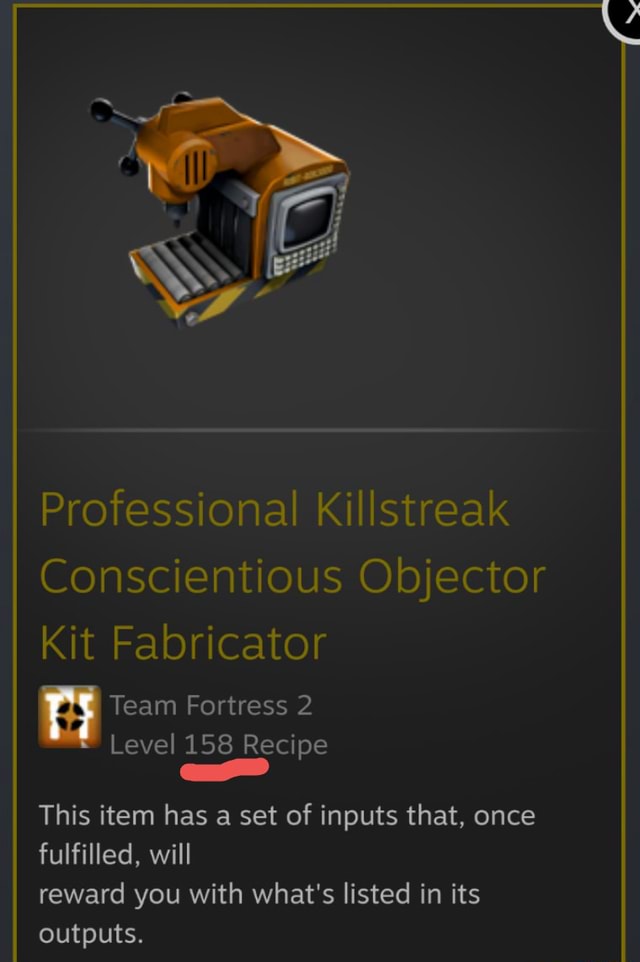 Professional ak Conscientious Objector Kit Fabricator Team Fortress 2 ...
