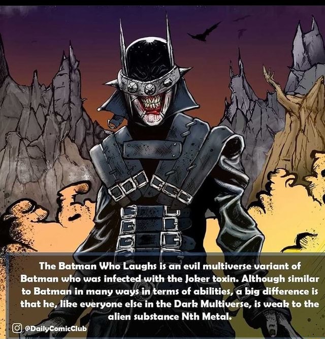 The Batman Who Laughs is an evil multiverse variant of Batman who was ...