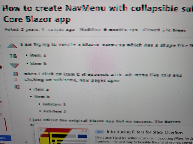 How to create NavMenu with collapsible sad Core Blazor app years ...