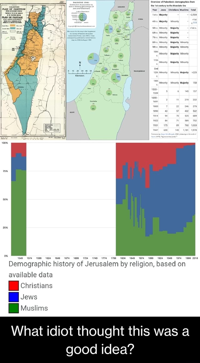 Overview of Palestine's demographics: from PALESTINE the century to the