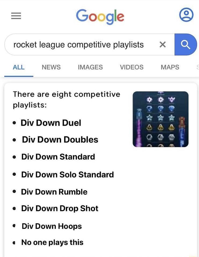Google rocket league competitive playlists ALL NEWS IMAGES VIDEOS
