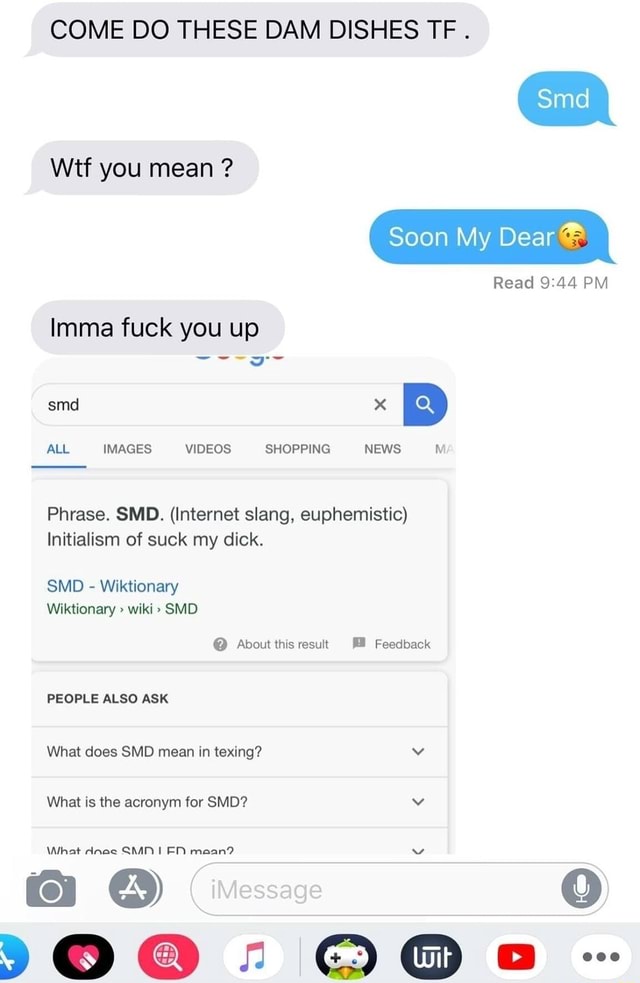 COME DO THESE DAM DISHES TF . Wtf you mean ? Soon My Dear Read PM Imma