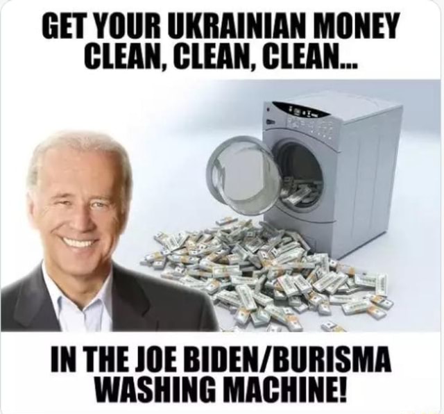 GET YOUR UKRAINIAN MONEY CLEAN, CLEAN, CLEAN... IN THE JOE WASHING