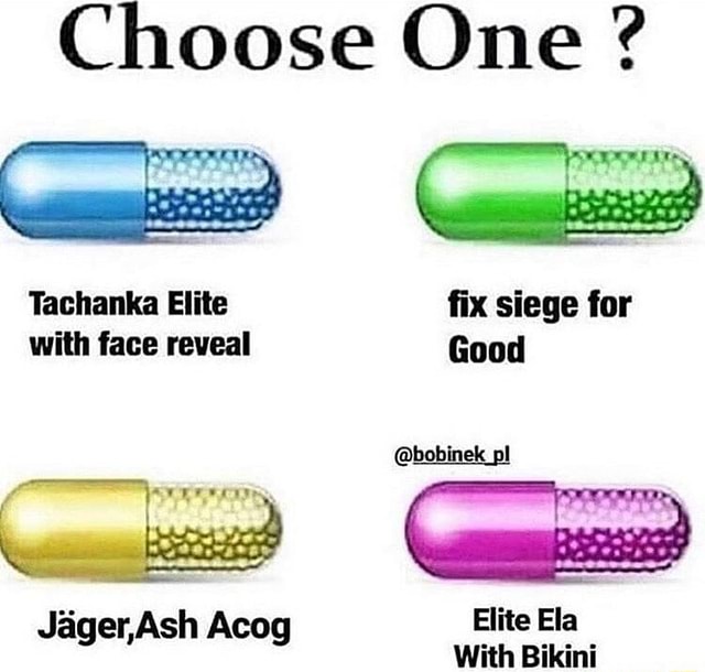 Choose One ? Tachanka Elite fix siege for with face reveal Good ...