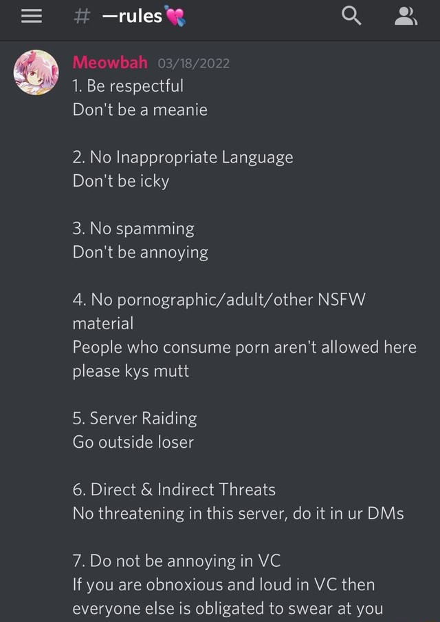 vc channels on meowbahh's discord server 