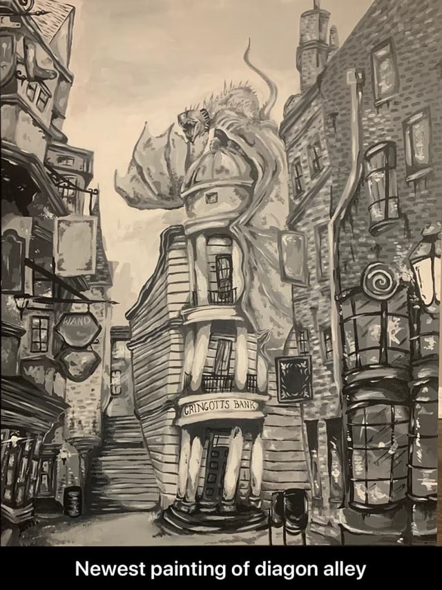 Ae Waae. EN Newest painting of diagon alley - Newest painting of diagon ...