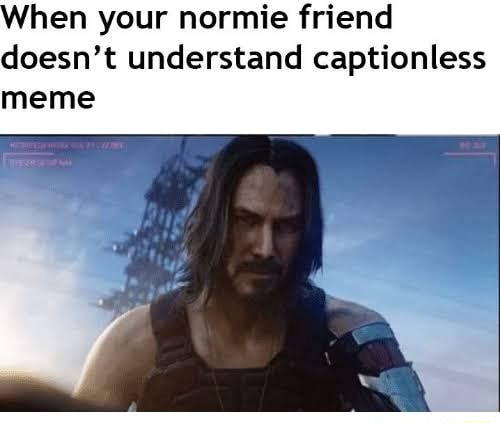 Hen your normie friend doesn't understand captionless meme - iFunny Brazil