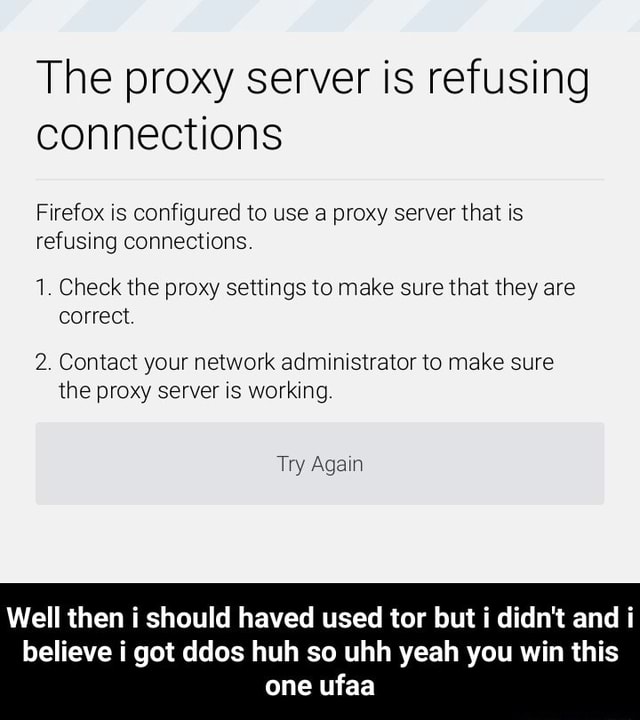 tor proxy server is refusing connections tor proxy server is refusing connections