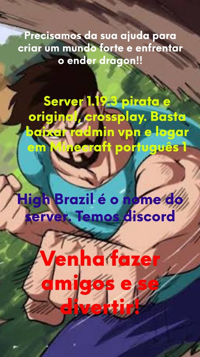 Precisamos Da Sua Ajuda Para Criar Um Mundo Forte E Enfrentar O Ender