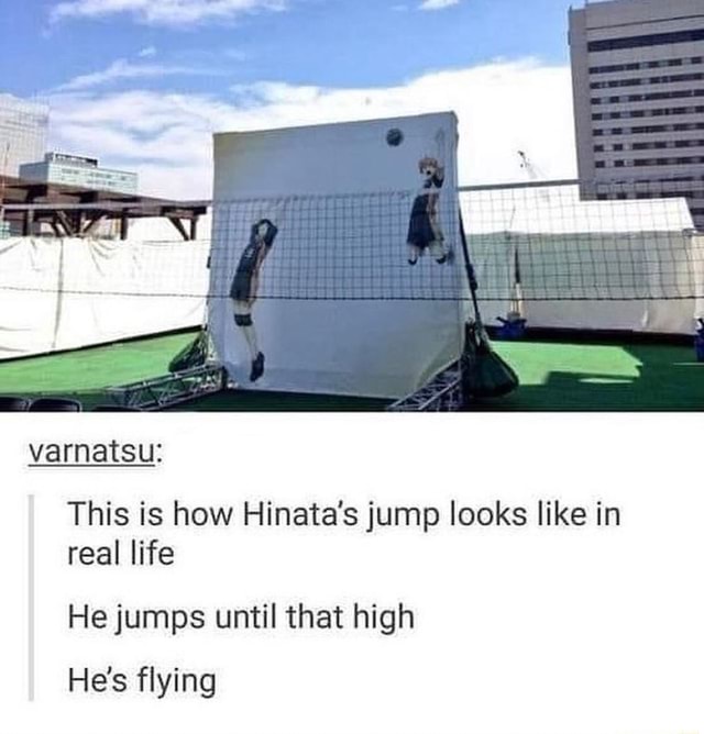 Varnatsu This is how Hinata's jump looks like in real life He jumps