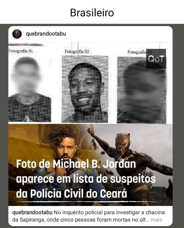 Brasileiro Quebrandootabu Fotografia 02 Foto De Michael B. Jordan ...