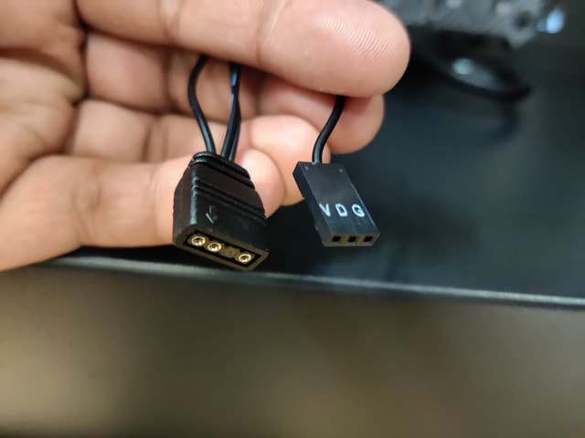 Does anyone know how this VDG cable is connected to a motherboard