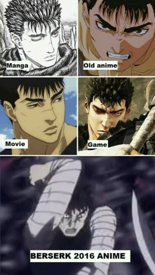 Manga v Anime comparison  rBerserk